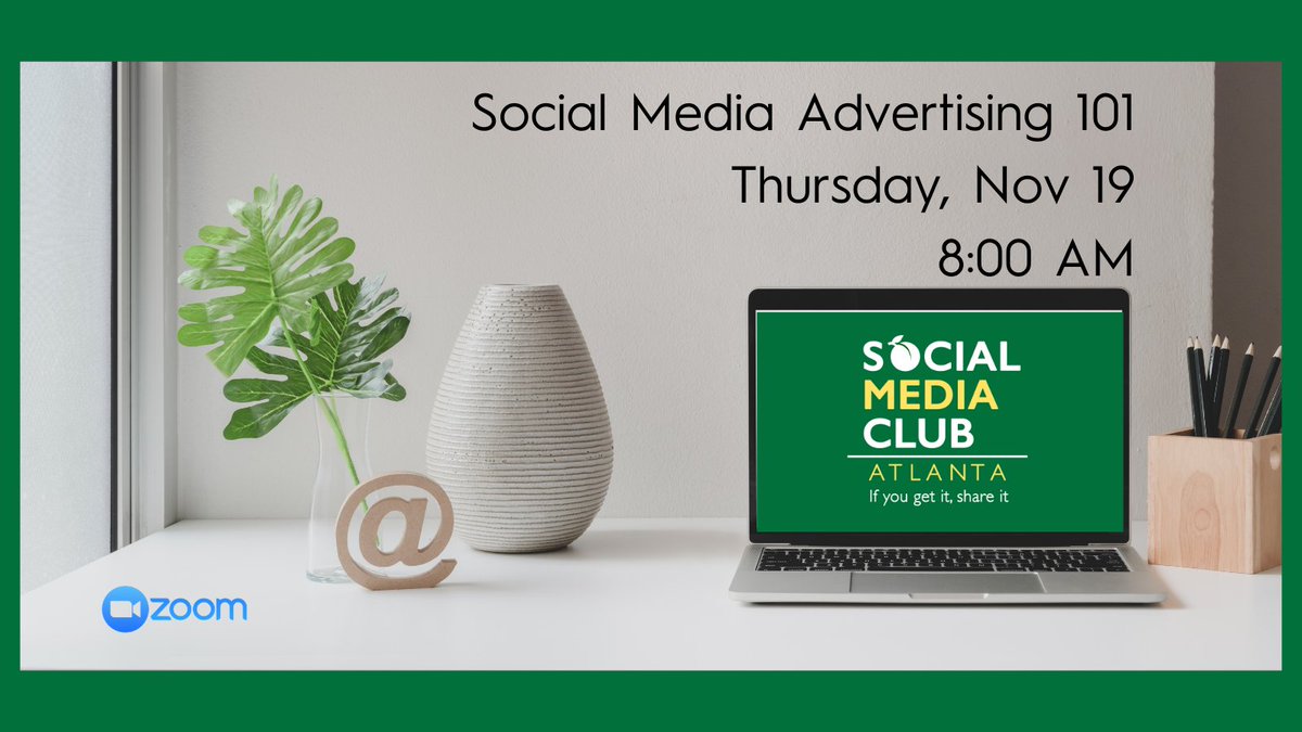 Join us next week for a free #virtualevent. This month's focus is on Social Media Advertising 101, led by <a href="/neboagency/">Nebo Agency</a> Meleigha Millman. Thurs, 11/19 8 AM. Sign up! eventbrite.com/e/social-media…