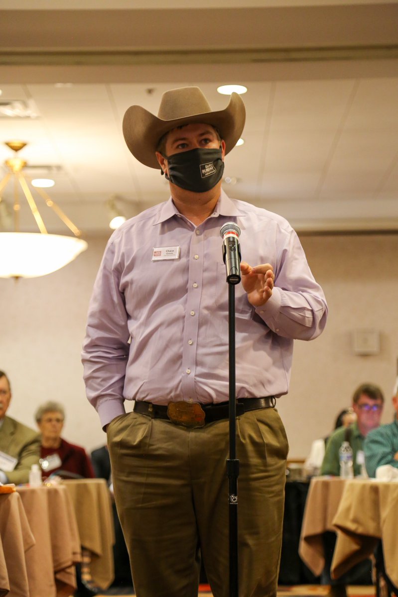 ArFB's tweet image. ArFB leaders gathered for a scaled-back, socially distanced State Resolutions Meeting today in North Little Rock. The resolutions process is an essential process where members work to review and vote on ArFB policies on state &amp;amp; national issues. 

#Resolutions2020 #AgAtWork #ArkAg