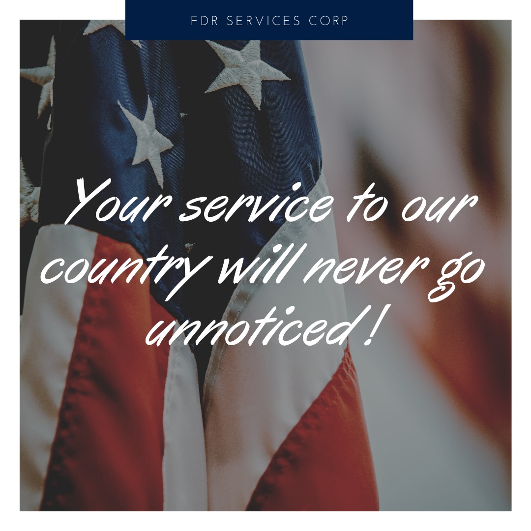 Happy #VeteransDay from #FDR Services family!