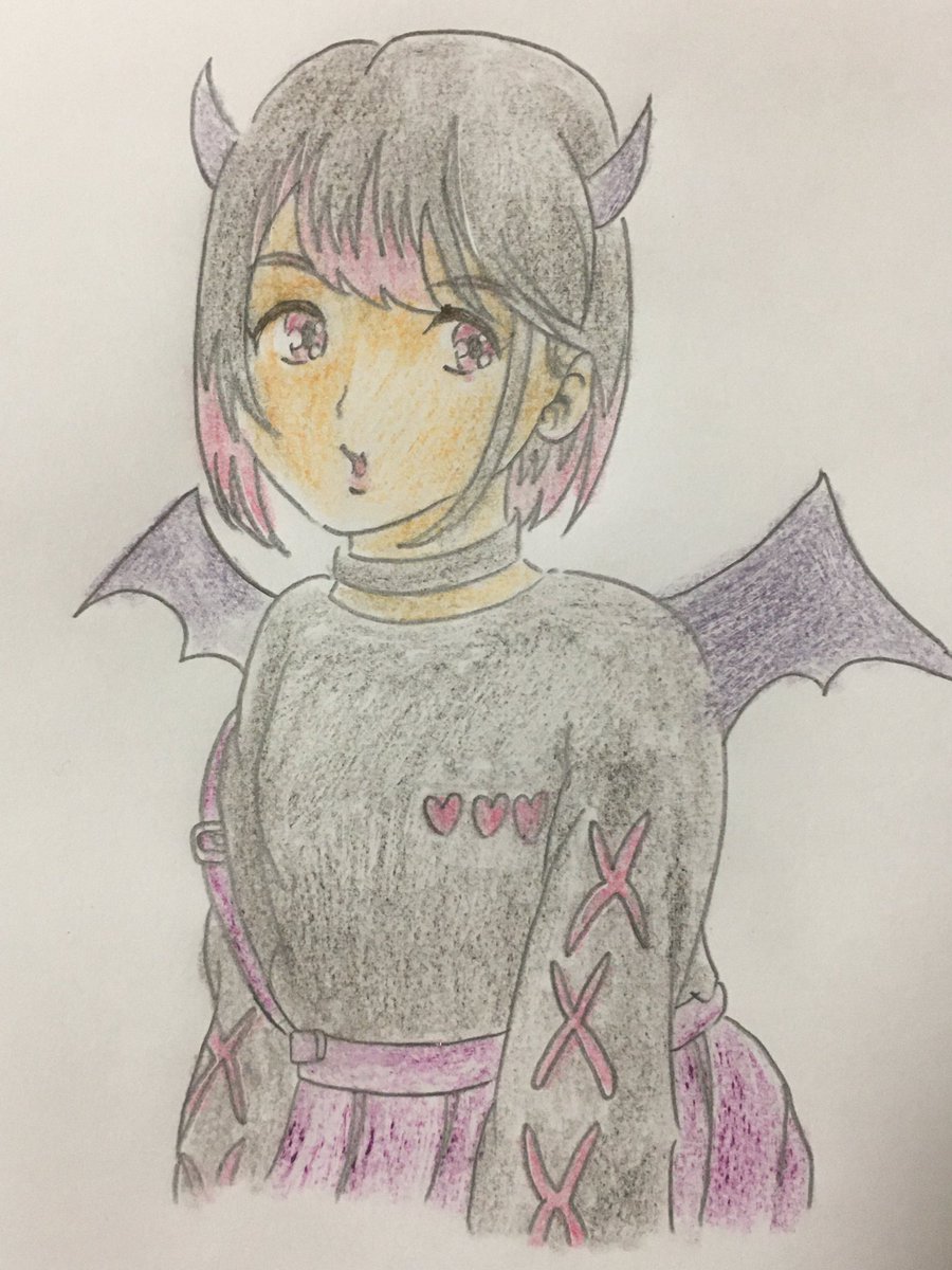ノブユキ على تويتر 小悪魔ちゃん 悪魔 女の子イラスト