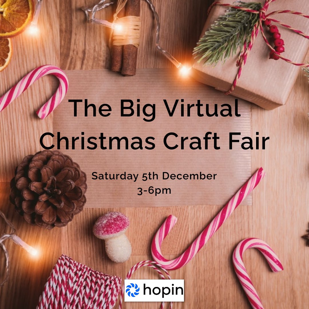 VirtualCraftFa1's tweet photo. 2 weeks left for crafters to book a stall. Guaranteed shoppers already registered with their free ticket. Event being held on @hopinofficial 

#craft #UKCraftersHour #ukcraft #prrequest #virtualcraftfair #hopin #virtualevent #shopsmallbusiness #shopfromthecomfortofyourownhome https://t.co/iNOxLS6cKd