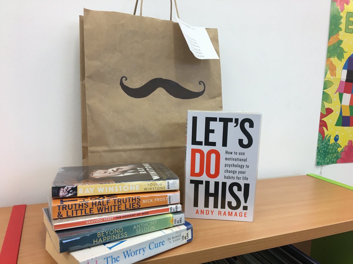 LancsLibraries's tweet photo. If you're looking for inspirational reads this #Movember we have themed Six of the Best bags available at #LostockHallLibrary 
Orders yours today for collection at the door. https://t.co/mtfpmRBj5y https://t.co/ja218m31zh