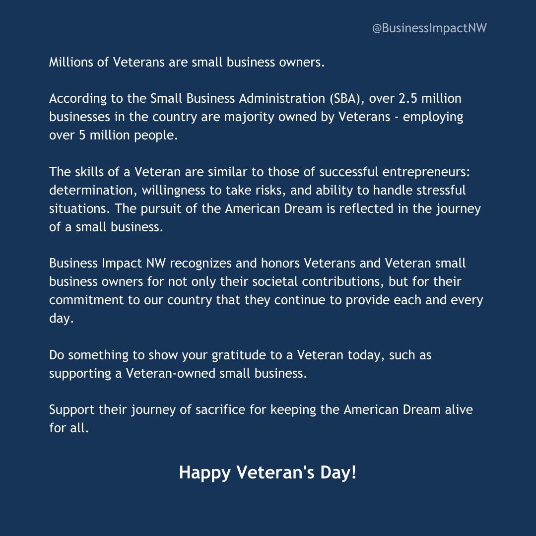 VetBizCenter's tweet photo. Today we recognize and honor our Veterans and #VetBiz across the country. 

Support a Veteran-owned business today and every day you can by finding one near you: https://t.co/e5RDfEutg4 https://t.co/vJzEdl7uil