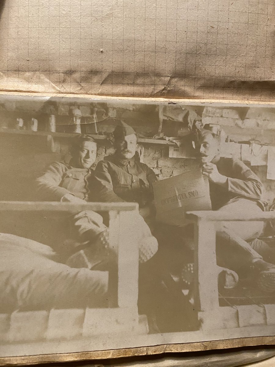 3. He is wounded on the 11th of September and needs to be patched up in a hospital. The Belgian army retreats and he rejoins his unit at the river Ijzer where the last bit of Belgian ground is defended.