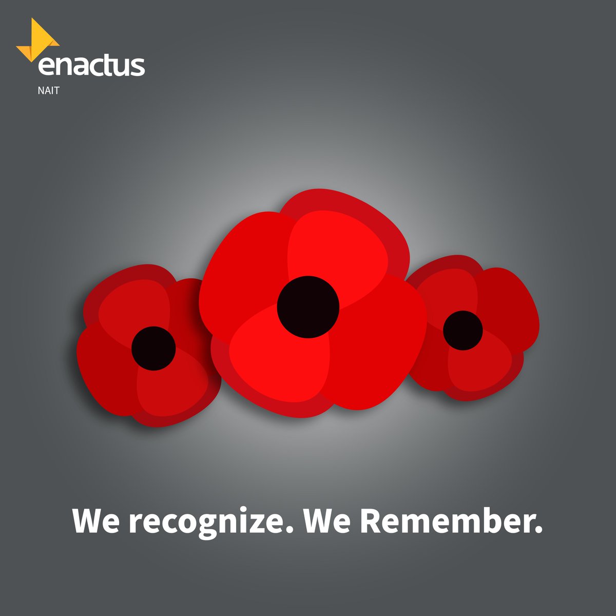 enactusnait's tweet photo. Today, on #RemembranceDay, we pay our respects to the brave soldiers who made the ultimate sacrifice for Canada's future. The freedoms we enjoy now would not have been possible without the efforts of those who served. https://t.co/Cpai0EVJQM