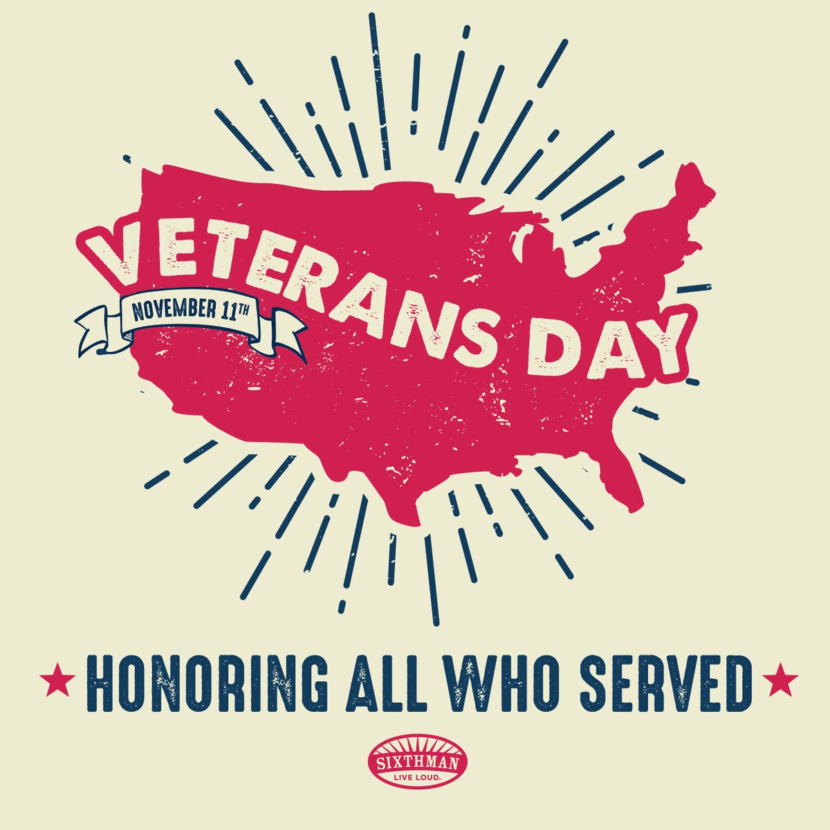 Happy Veterans Day! Sixthman thanks our service members for their commitment and bravery. Don't forget about our military discount when booking your next vacation with us - visit, sixthman.net/assurance for more details!