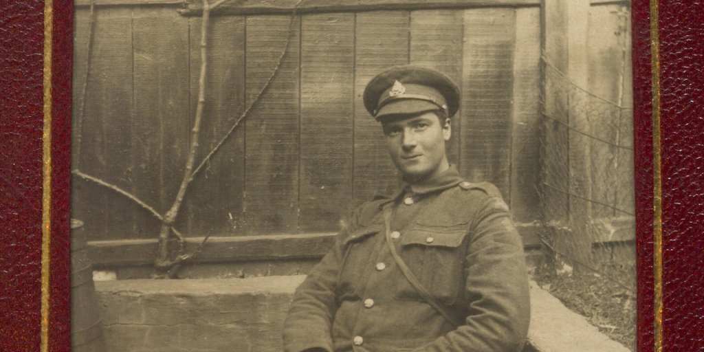 William Thomas Clements was honoured for his service with a book presumably made by his parents. William, whose goal was to become a bookbinder, died at the age of 19 in France. “Last Letters from France” details his bookbinding journey.  https://fisherdigitus.library.utoronto.ca/exhibits/show/wwi/bad-news-from-the-front/william-thomas-clements