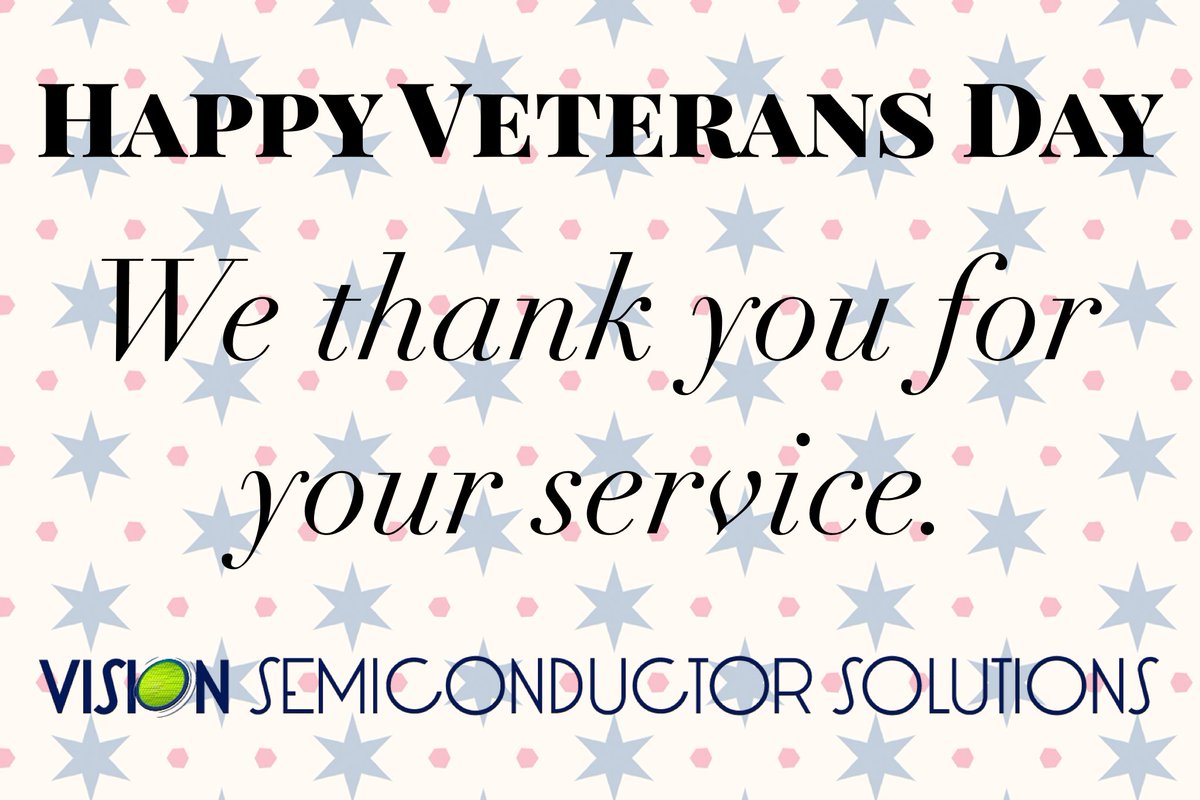 VisionSemiCon's tweet photo. Happy Veterans Day from Vision Semi! https://t.co/rCcYexXmbY