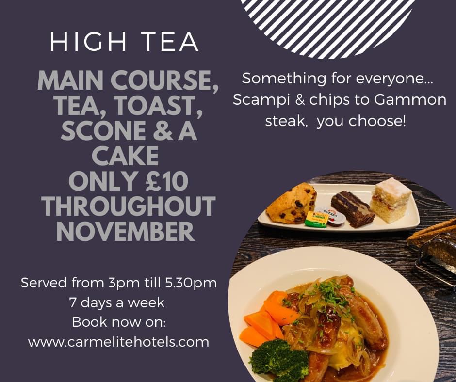 Our traditional High Tea is proving popular!  👏🏻 Great value @ only £10 per person through out November. Late lunch, early supper... the choice is yours!  Served 7 days from 3pm. 

#hightea #latelunch #earlydinner #supportsmallbusiness