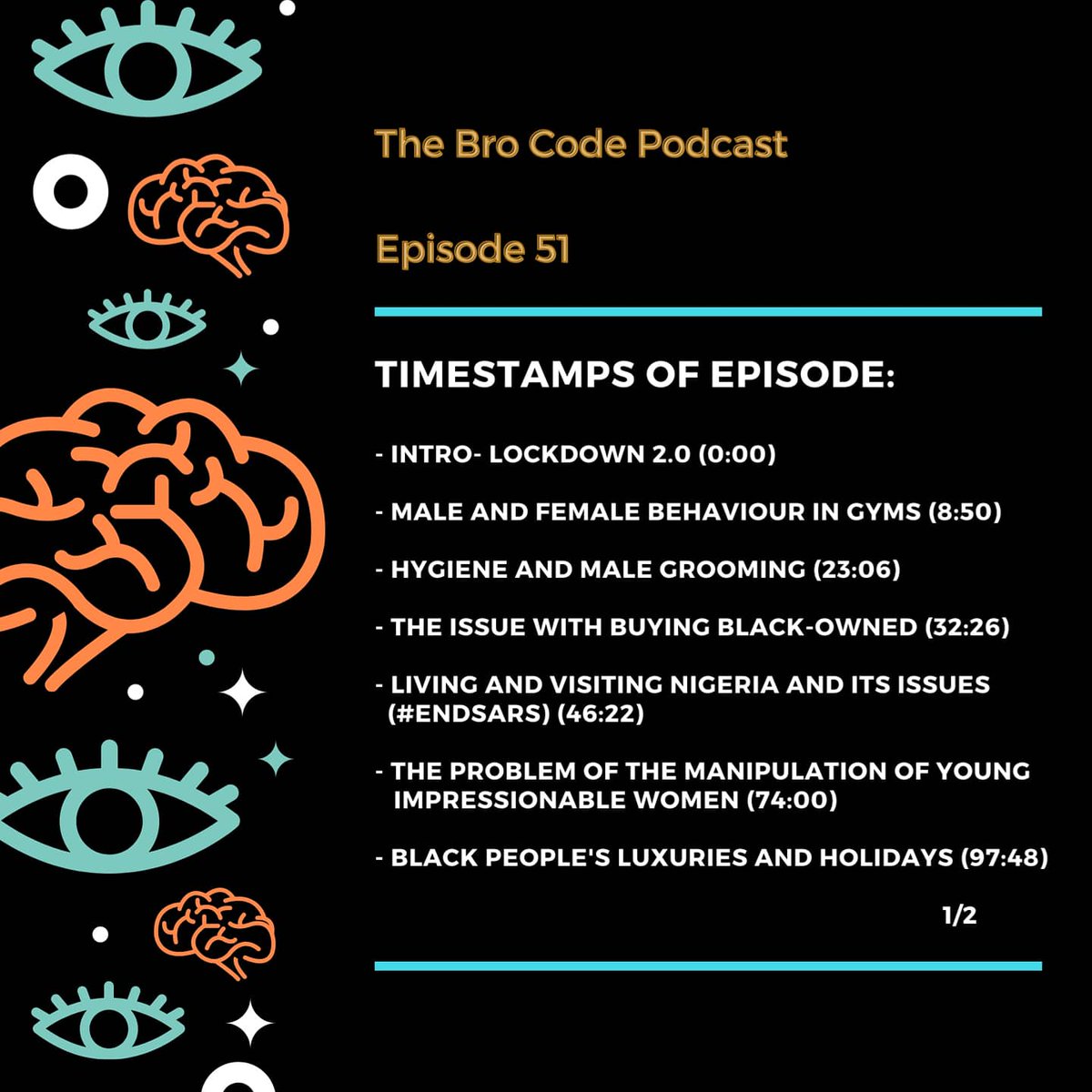 BroCodePodcast_'s tweet photo. ANOTHER WEEK OF GREAT CONTENT π¨π¨π¨π¨π¨
Episode 051 - E GO BETTER OUT NOW!
Featuring Special Guest: @TolaAdeking
Cast: @CasjTheHitMaker @_jsacks @yadio_
and Q-Dex
Spotify: https://t.co/MOJkHYCsCa
Soundcloud:
https://t.co/d5MZZoba6b
#BroCodePodcast https://t.co/AEXHiiQ7Fg