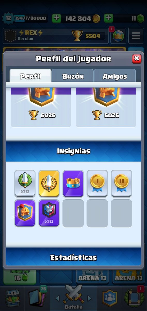 RexCr27's tweet photo. Mi primer gran desafío. Estoy orgulloso de habermelo sábado. Gracias @YoSoyRickYT cada video tuyo con este mazo me ha enseñado bastante! 
A por más. 🔥
.
.
@RealStarsTeam #clashroyale #supercell #esports #GoRealStars https://t.co/SP2eujC0k0