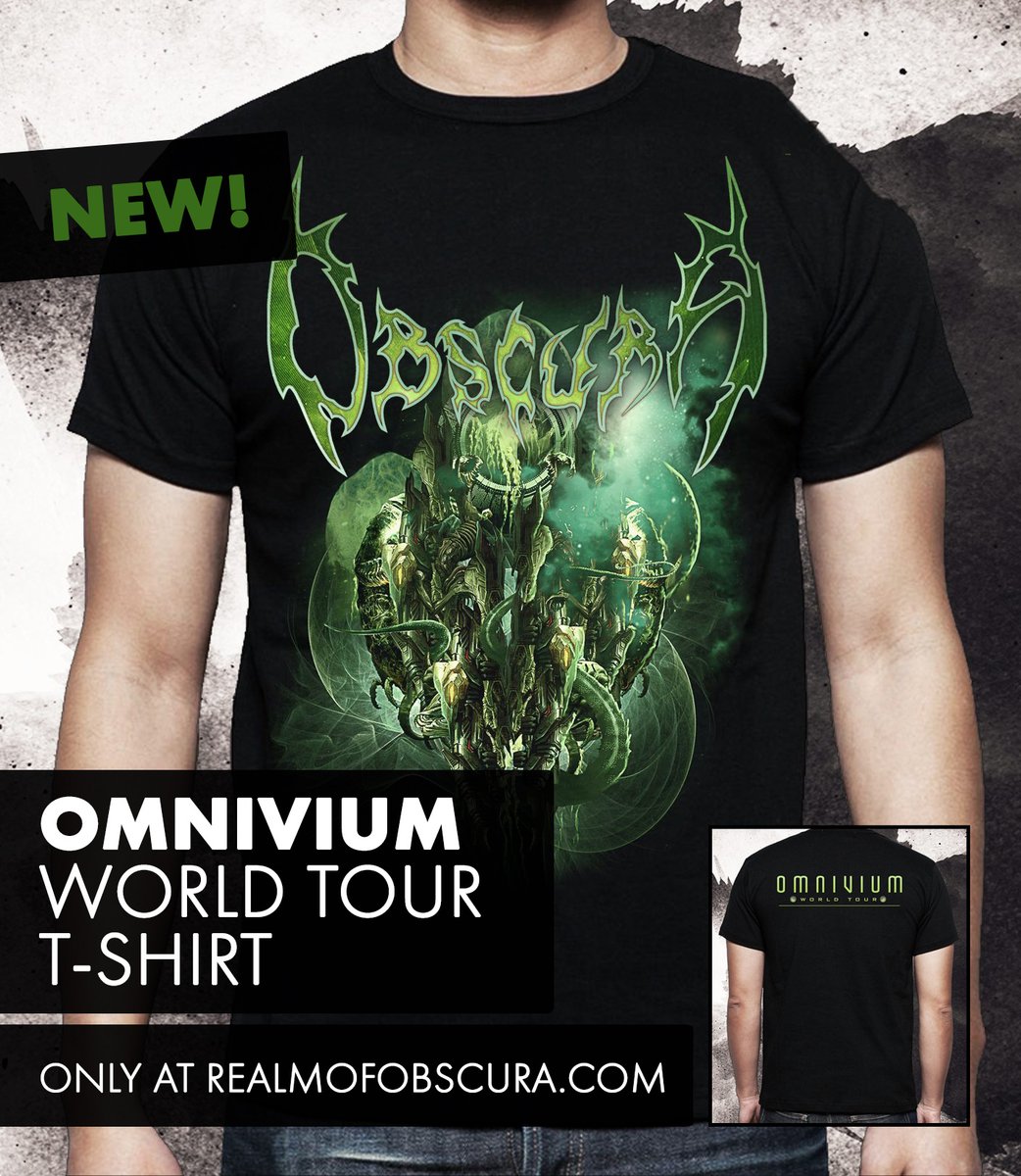 🚨 NEW: OMNIVIUM world tour shirt 🚨
Many of you were asking for it. Now we finally have this classic cover artwork shirt back in stock!
Head over to our webshop and get yours now:
➡️ https://t.co/DE7ExZpnsJ
#obscura #merch #omnivium #deathmetal #technicaldeathmetal https://t.co/T1mBj3Hf5U