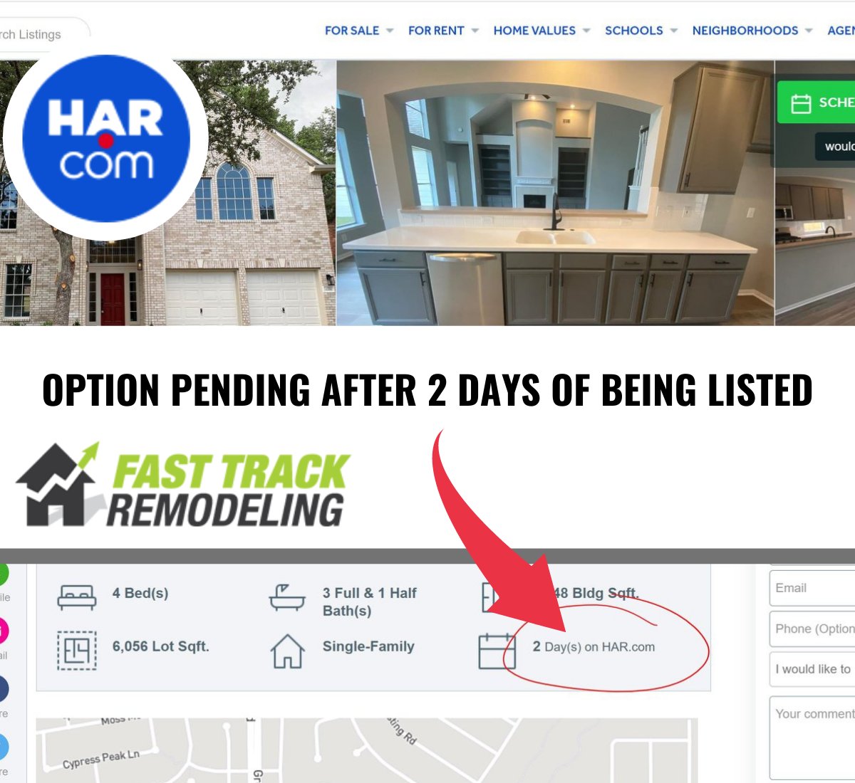 fasttrackremod's tweet photo. When you need a dedicated team to maximize your time and money, look no further than @fasttrackremod! We follow all of our projects on #HAR and frequently see them go #optionpending within DAYS! https://t.co/0YkLCGmetM 
 #houstonrealestate #houstonrealestateinvestor #houstonflip https://t.co/JWX3cNJbY5