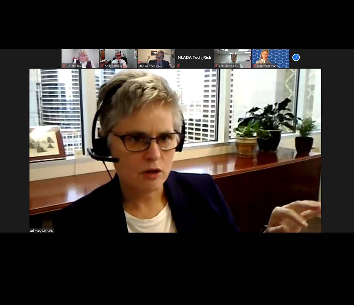 NLADA's tweet photo. .@MaryMoriarty details the state of public defense right now in Minneapolis during our Defender Caucus meeting #NLADA2020 https://t.co/U1E99u4Vjd