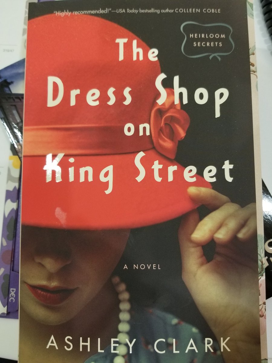 ChrisJager6's tweet photo. Two chapters in and already hooked. The Dress Shop on King Street by Ashley Clark promises to be a good one. @bethany_house #teamfiction, #readingatwork,#newbooksmell,#lovethecover, https://t.co/IberKsSVwu
