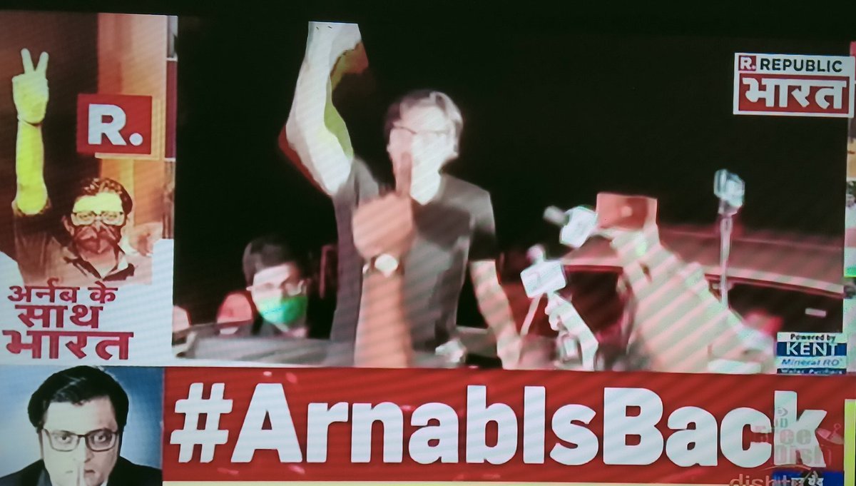 Kaamdar_prasant's tweet photo. @RubikaLiyaquat #Tigerback At a time two good news feels like god given from both the hand , #SatyamevaJayate 🙏
#ArnabWeAreWithYou https://t.co/xabxQyzTBg