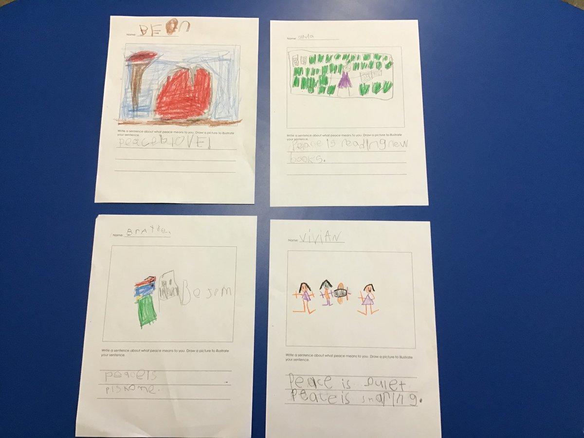 MsWigoodsClass's tweet photo. This week has been full of great discussions. We have had so many great conversations about what peace means to us. https://t.co/eqA3pdiqKx