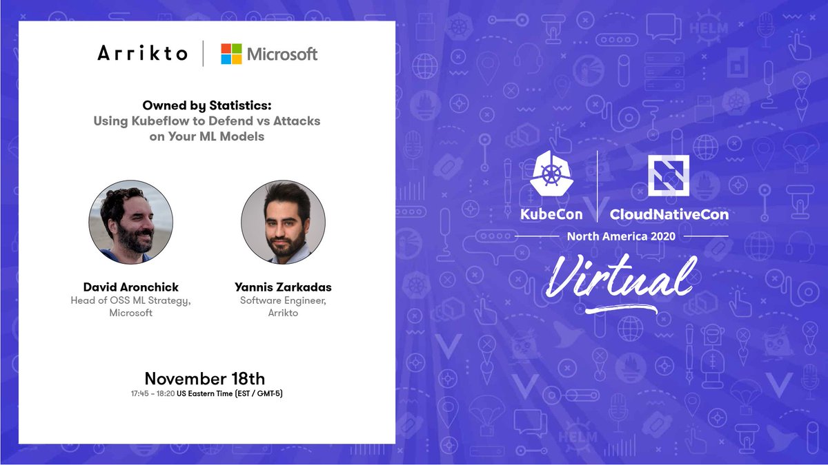 #MachineLearning is used everywhere - learn how to defend your models against attacks with @microsoft's @aronchick at #Kubecon with a #Kubeflow demo by @Arrikto's @yanniszark arrik.to/2GIEK16 #DataScience #AIML #CyberSecurity