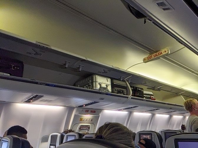 rawm7's tweet photo. @united my carry-on bag was taken from me because there wasn't enough room ? Really? https://t.co/z4sJmmaQwM