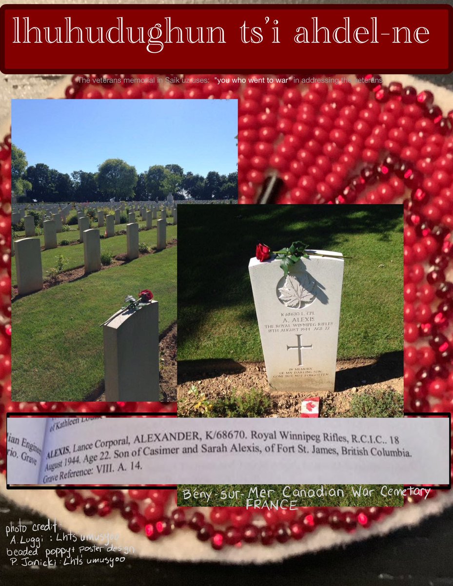 peggybe_oonujut's tweet photo. #WeRemember
#DakelhVeterans
#FirstNationsVeterans https://t.co/WaQK7NTGzM
