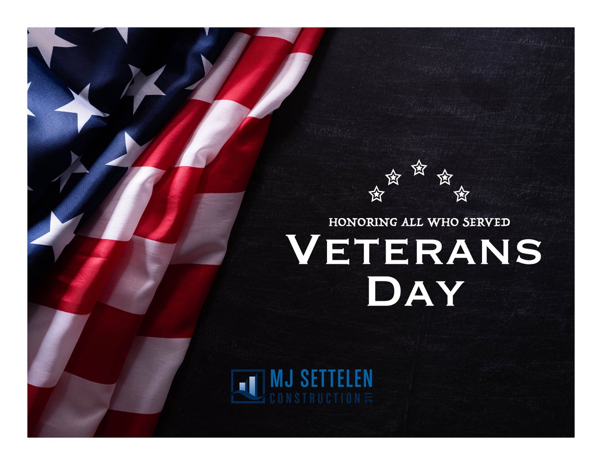mjsettelen's tweet photo. To all veterans of all branches: Thank you for your sacrifice, your bravery, and the example you set for us all. 

To all those who have served, and those who continue to serve… Happy Veterans Day!

#mjsettelenteam #philadelphia #veteransday https://t.co/kCVpTe5bYD