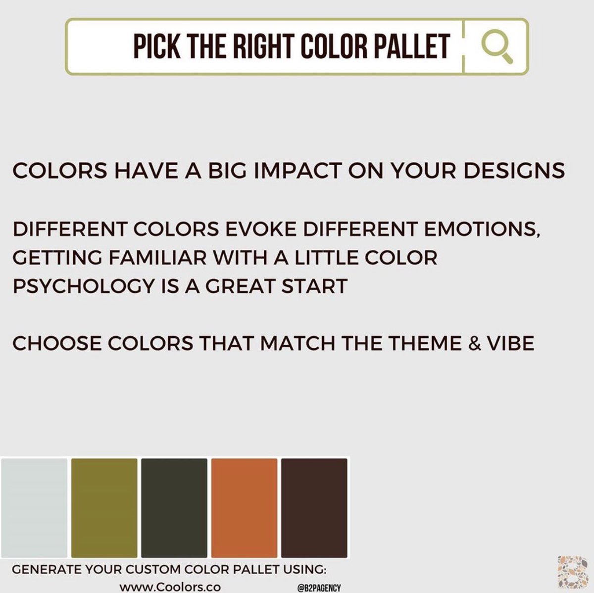 Pick the Right Color Pallet 