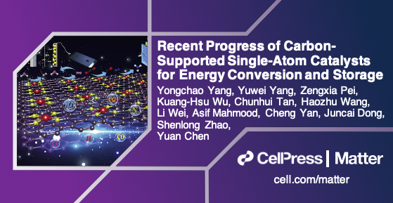 Matter_CP's tweet photo. Yuan Chen & Shenlong Zhao @Sydney_Uni lead this review of carbon-supported single-atom #catalysts in #MatterIssue17 β covering applications in #electrocatalysis, #supercaps, #batteries, and more!
Read it for free: https://t.co/lSGZs2FLts https://t.co/cq8HsPQcW4