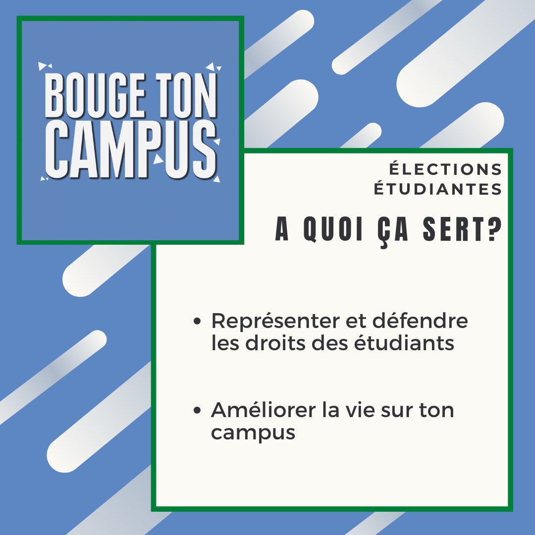 Bouge_TonCampus's tweet image. 🗳VOTEZ BOUGE TON CAMPUS🗳
Rendez-vous pour élire vos futurs élus étudiants à l’@unilim ! 

Pas d’excuse, ça se passera sur votre ordinateur ou votre téléphone 😆💻📱