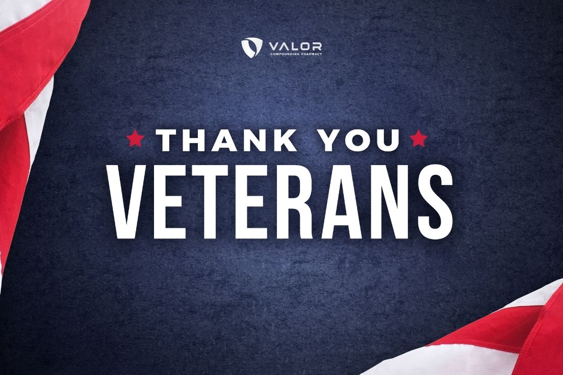 ValorPharmacy's tweet photo. Thank you to all the brave men and women who have served our country. This #VeteransDay, we salute you. 

#Valor #ValorCompounds #ValorCompoundingPharmacy #CompoundPharmacy https://t.co/RBC0SRKLn3