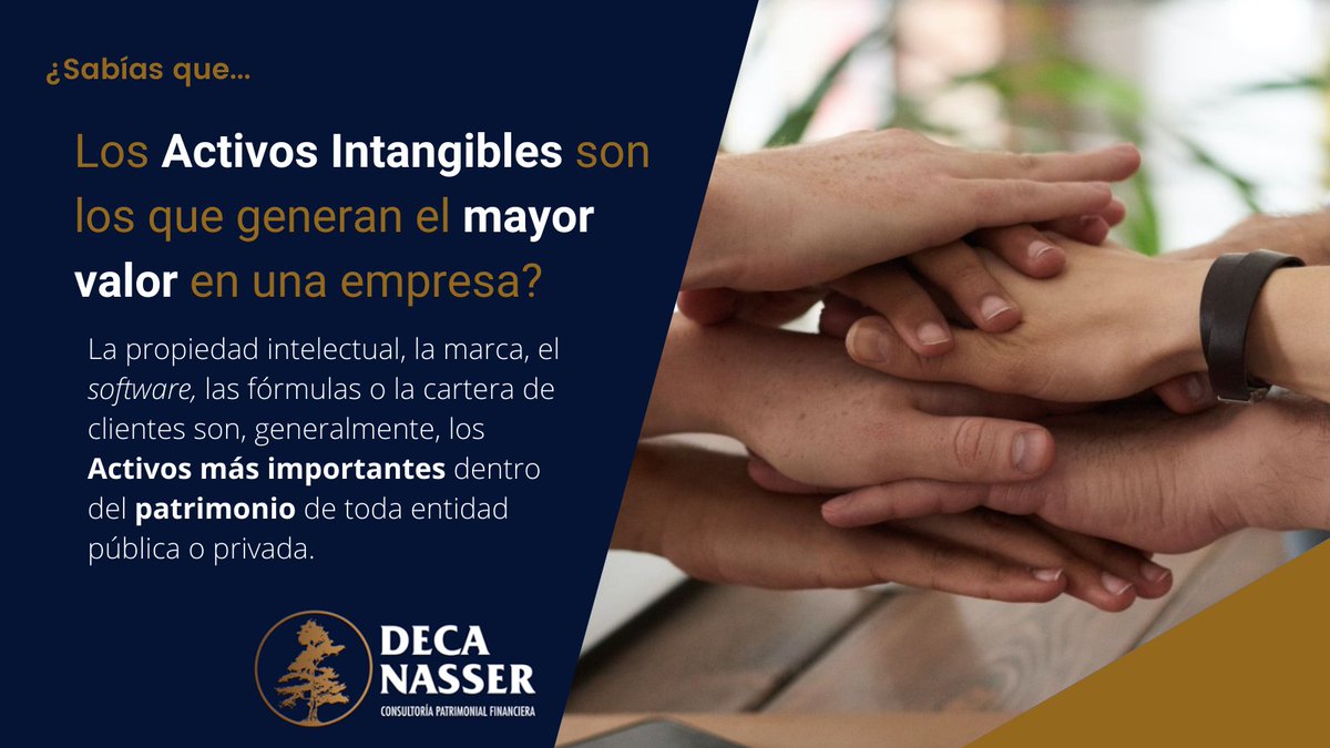 Cuando una empresa no reconoce sus activos intangibles, las cifras de sus estados financieros están incompletas y, por lo tanto, equivocadas. Por ello, es vital conocer el valor de los intangibles con los que cuenta una entidad.
#DecaNasser #ActivosIntangibles #valor