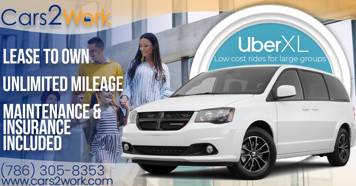 Cars2Work's tweet photo. Great for big families or driving for delivery and transportation services. No credit check plus sign and drive on the same day! Come see our selection of vehicles or call us at 786-305-8353.
#airportservices #fooddelivery #carrental #shareride #doordash #taxiservices #miamilife https://t.co/FKNCL9vnKQ
