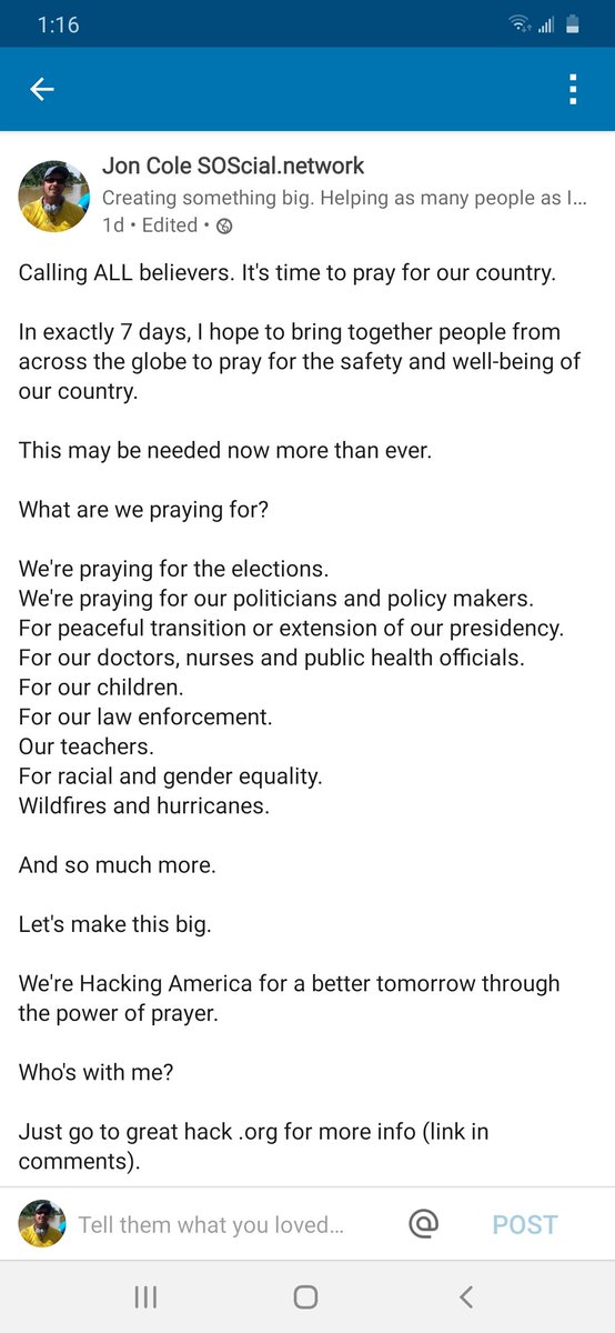 texasdisasters's tweet photo. @LeeStrobel you're my #1 choice. Would you care to come say a prayer for us? Please. #greathack https://t.co/p7LHG7XxnU