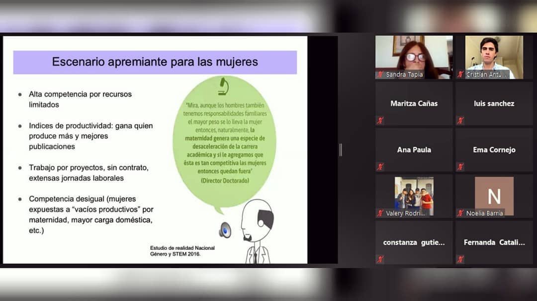 Felicitamos a nuestra socia fundadora Dra Silvana Collado por su participación en #CharlasCientíficas de los colegios CEAS, donde explicó a estudiantes y docentes la #ParticipaciónDeLaMujer en Ciencia y reflexionaron sobre #Feminismo y #RolesDeGénero 💜 #NoMasCienciaPatriarcal!