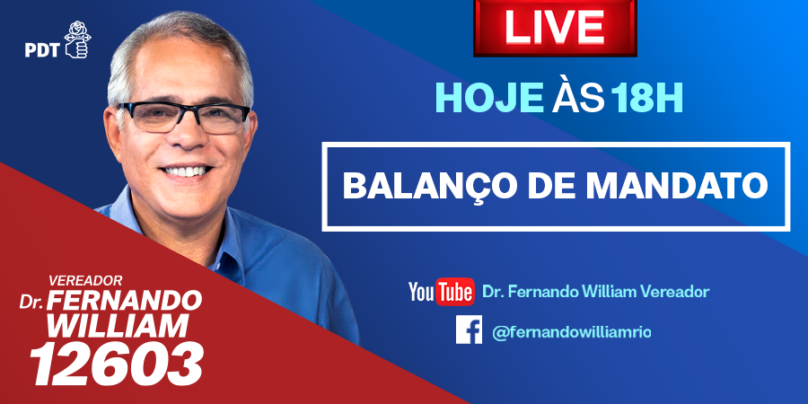 FernandoPdt's tweet photo. Hoje tem live! Farei um balanço do meu mandato. Será no meu Facebook e no meu canal
do Youtube. Participe!

E no domingo, dia 15 de novembro, peço seu voto para continuar fazendo pela nossa cidade do Rio! Vote 12603!
#É12 #FernandoWilliam12603 #RiodeJaneiro #DelegadaMarthaRocha12 https://t.co/u5EAlJrIXJ