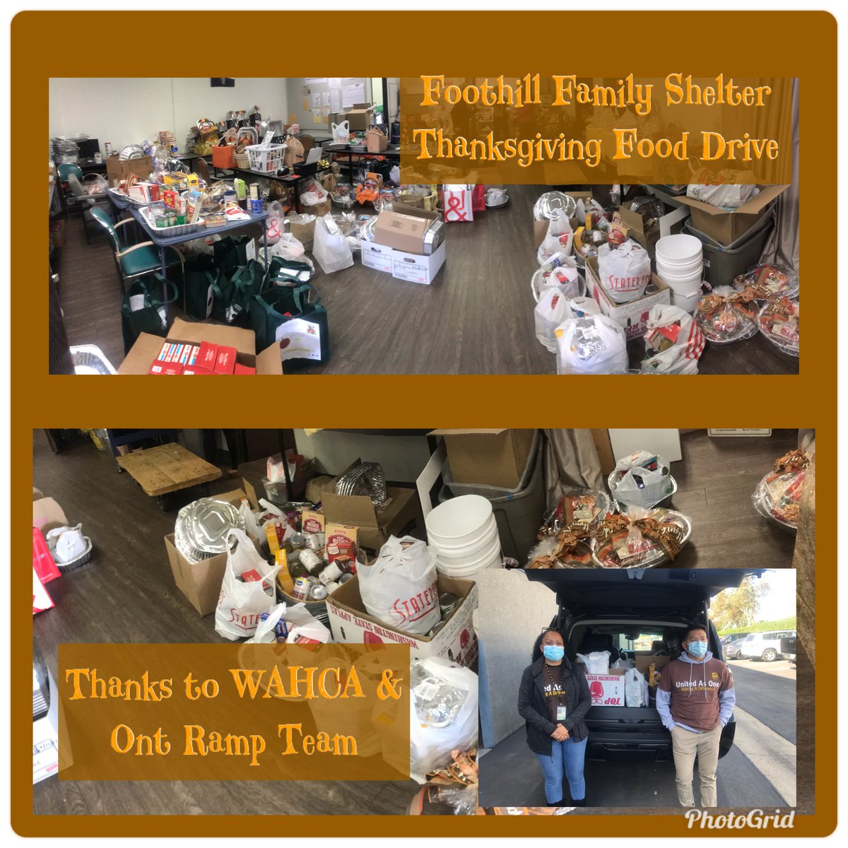 WAHCAtraining's tweet photo. Thank you WAHCA and Ont Ramp Teams for making our local shelter families Thanksgiving a special day #upsersmakingadifference #socalupsers #WAHCA #OntRamp @jrindafernshaw @air1man @jpaloupsair @mboden69 @JStanton1907 https://t.co/TvXKR4dMst