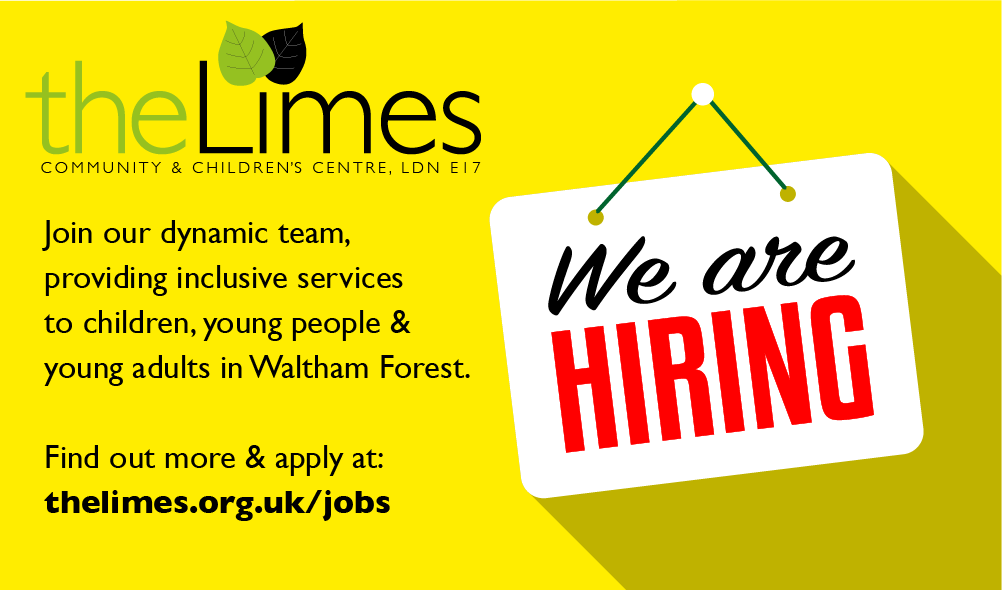 TheLimesE17's tweet photo. We're hiring SESSIONAL WORKERS for our dynamic charity. Don't miss your chance to work with amazing children & young people in an inclusive setting.
Apply now: https://t.co/H4hgkzUeTR
#jobs #SessionalWork #SupportWork #ThirdSectorJobs #thirdsector #DisabilityJobs #InclusivePlay https://t.co/iZ1m0G7ial