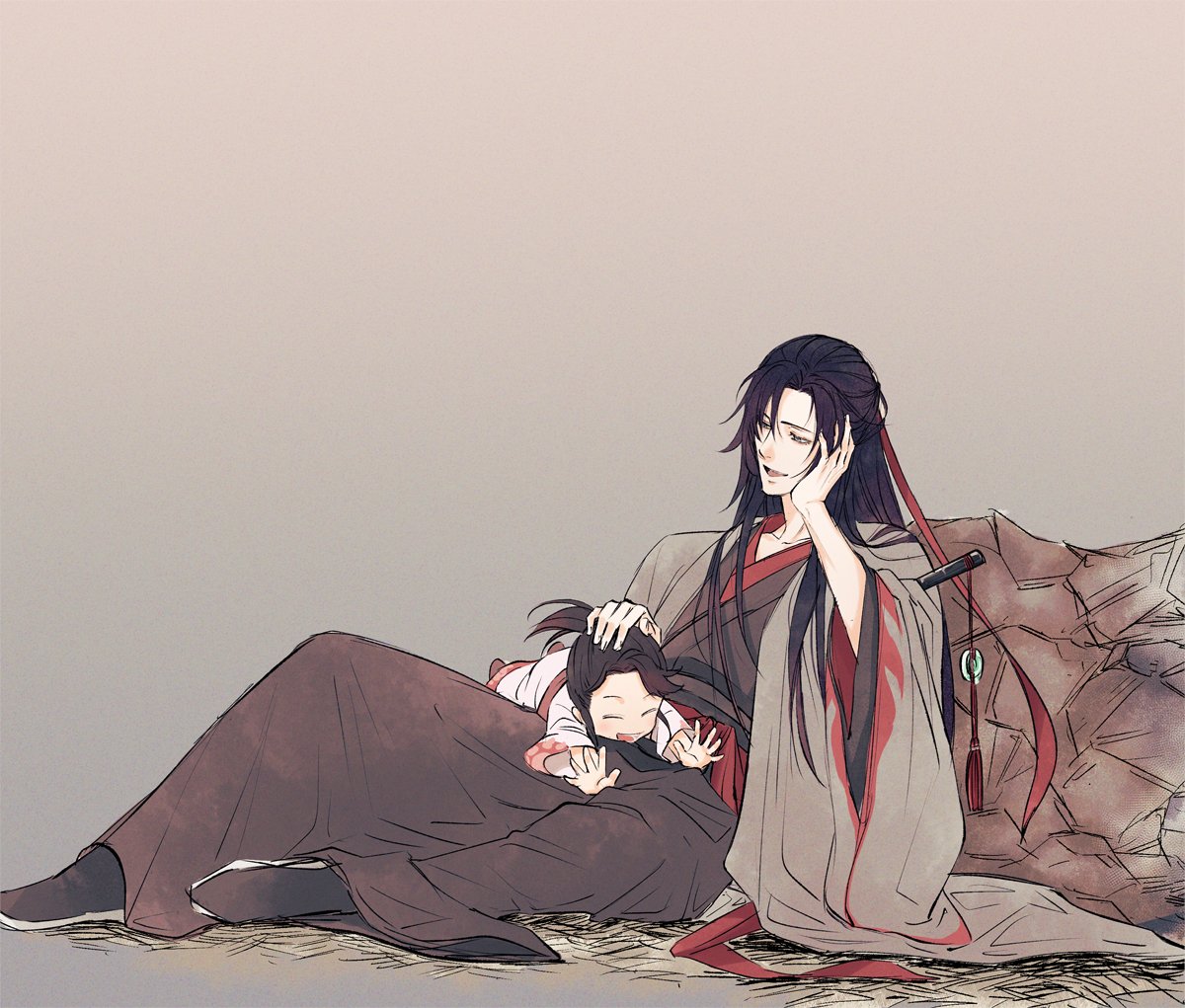 「夷陵老祖と阿苑

#MDZS #魔道祖師 #魔道祖师 」|梅子のイラスト