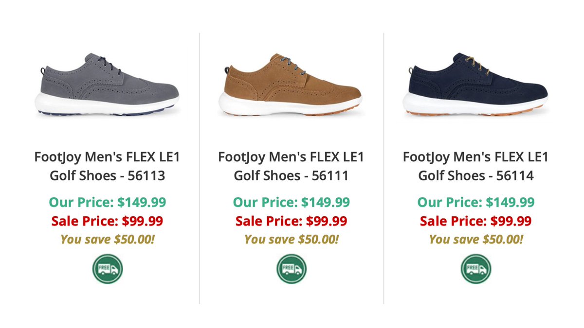 Are your golf shoes starting to get worn down? Save money and improve your performance on the course with new Footjoy Flex shoes. ⁣
⁣
#golfshoes #footjoy #footjoyshoes #golf #golfcourse #footjoyflex #golfers #golflifestyle