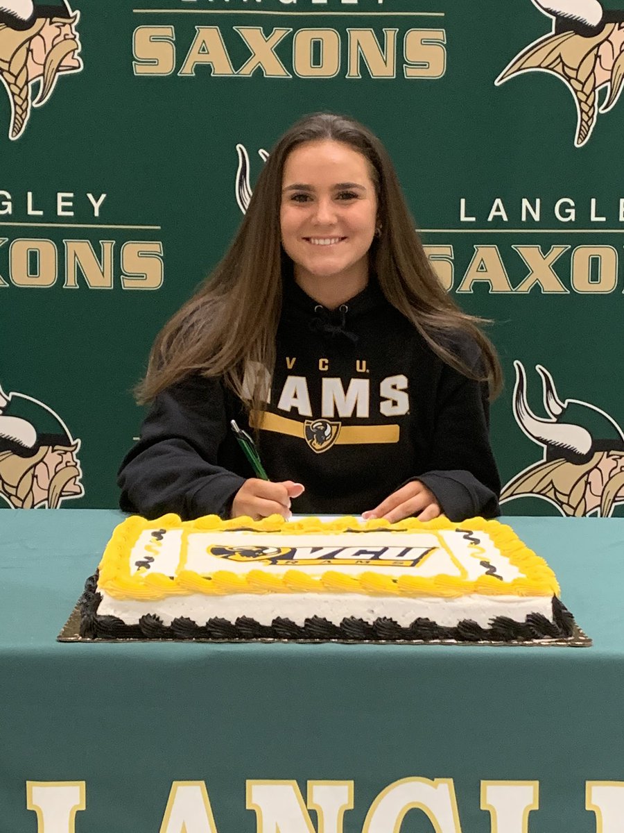 langleysports's tweet photo. Congrats to state champ @LangleyLaxons student-athlete Sarah Senich for signing to play lax  @VCUAthletics Saxon➡️Ram https://t.co/EwlBpWVrHp