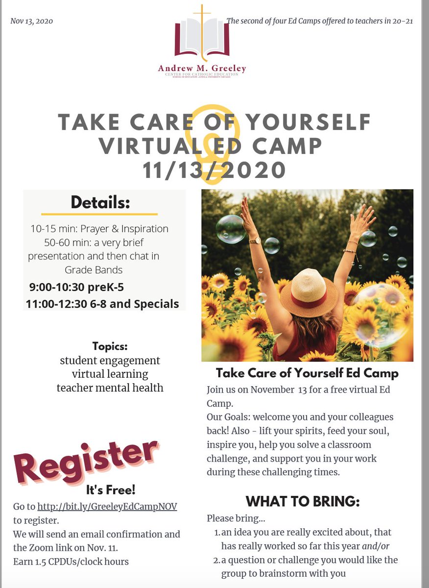 Come join us! Still space available for Friday's Ed Camp. 

PreK-5  9:00-10:30 
6-8, specials, MTSS/Resource Ts, admin 11:00-12:30 (central time)

Go to bit.ly/GreeleyEdCampN… to register. 
It's free! 
<a href="/mliaCCE/">Michelle Lia</a> <a href="/SullivanDeb2/">Debbie Sullivan</a> <a href="/SandriaM_/">Sandria Morten</a> <a href="/huizar_patricia/">Patricia Huizar</a> <a href="/Teach_data/">Dr. Jorge Peña</a>