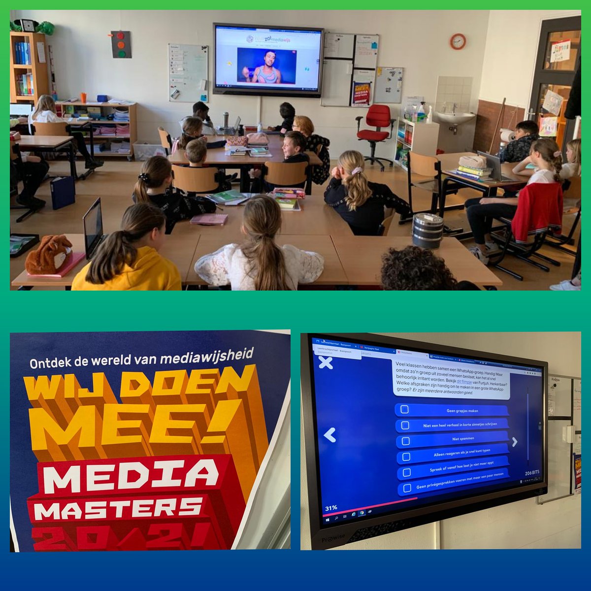 OBSBrandevoort's tweet image. Wij doen in de groepen 7 en 8 mee met Media Masters. Een spannende online strijd waarbij kinderen leren over de kansen en gevaren van (digitale) media. 
#mediamasters
#digitalevaardigheden
#brainportonderwijs
#brandevoort
#21stcenturyskills