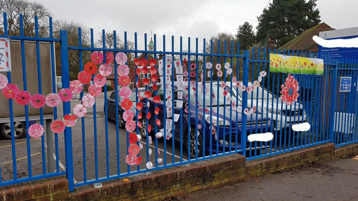 wvpsDiscovery's tweet photo. Our display of poppies for remembrance day today. #LestWeForget https://t.co/Ai9W88fp2l