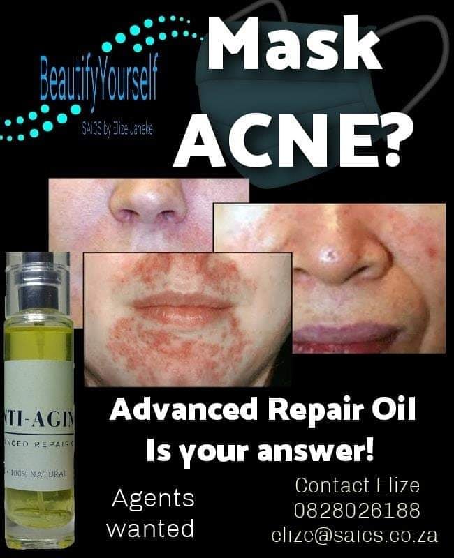 SAiCSBeautifyY1's tweet photo. Do not let mask acne irritate you! Advanced repair oil will sooth and repair that irritable skin in no time. 
Contact me on +27828026188, or elize@saics.co.za. We also export. https://t.co/JXxFRGko2N
#SAiCS #MaskAcne #NaturalBeauty #BeautifyYourself #AdvancedRepairOil https://t.co/rUWq6z4btK
