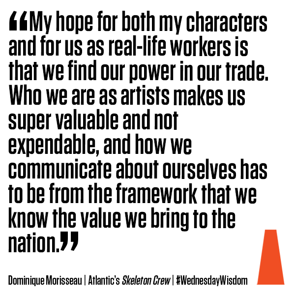 AtlanticActing's tweet photo. @domorisseau shared this empowering #WednesdayWisdom during a recent #LivewithAtlantic: Remix event. Watch her full conversation with @Lynnbrooklyn here: https://t.co/IWuflUgNXU https://t.co/L0q8M119tR