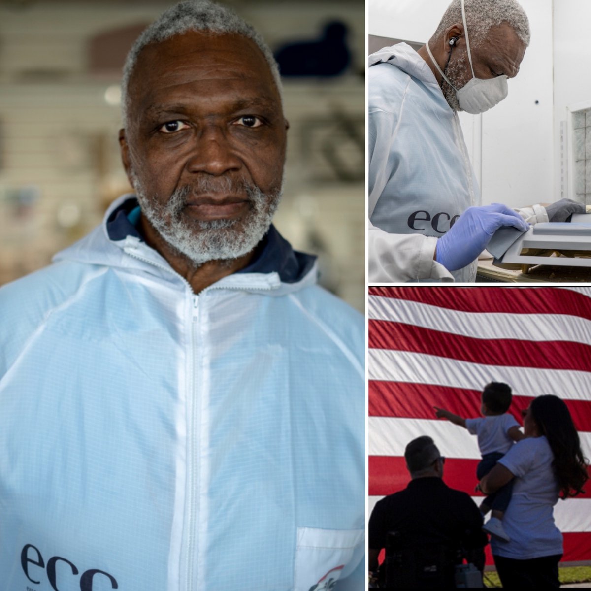 ECGCompany's tweet photo. #ECG Sanding Technician, William Knight, served in the United States Air Force for 6 years stationed in Germany, Turkey, Saudi Arabia and Texas. Thank you Bill and all #Veterans for your service! 🇺🇸🙌🏻
.
.
#VeteransDay #military #USMC #airforce #navy #USA #america #ECGcompany https://t.co/Hv8HmSp8fT