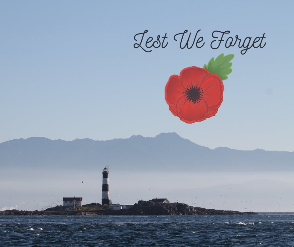 Today Canada honors those who served and sacrificed for our freedom. As a symbol of remembrance and hope for a peaceful future, we wear our poppies proudly. Lest we forget. 📸 Seanie Malcolm #racerockslighthouse #rememberanceday #lestweforget #poppy #wewillrememberthem