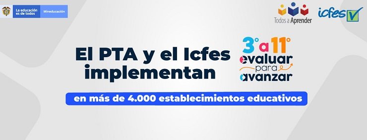 PTA_Colombia's tweet photo. Gracias a la articulación entre el Programa Todos a Aprender y el Icfes, tutores y formadores apoyarán la implementación de la estrategia “Evaluar para avanzar” en más de 4.000 establecimientos educativos de todo el país >> https://t.co/D5NToeoBbf https://t.co/pUiODqNRst