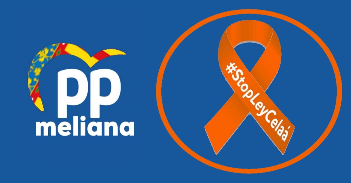 ppmeliana's tweet photo. Desde PP Meliana decimos #StopLeyCelaá
❗Las familias verán cercenados sus derechos a elegir la educación de sus hij@s
❗Se impone una nueva asignatura como instrumento de adoctrinamiento
❗Porque es un retroceso para nuestro sistema educativo
Por ésto y mucho más #StopLeyCelaá https://t.co/FVHAkwKXVU