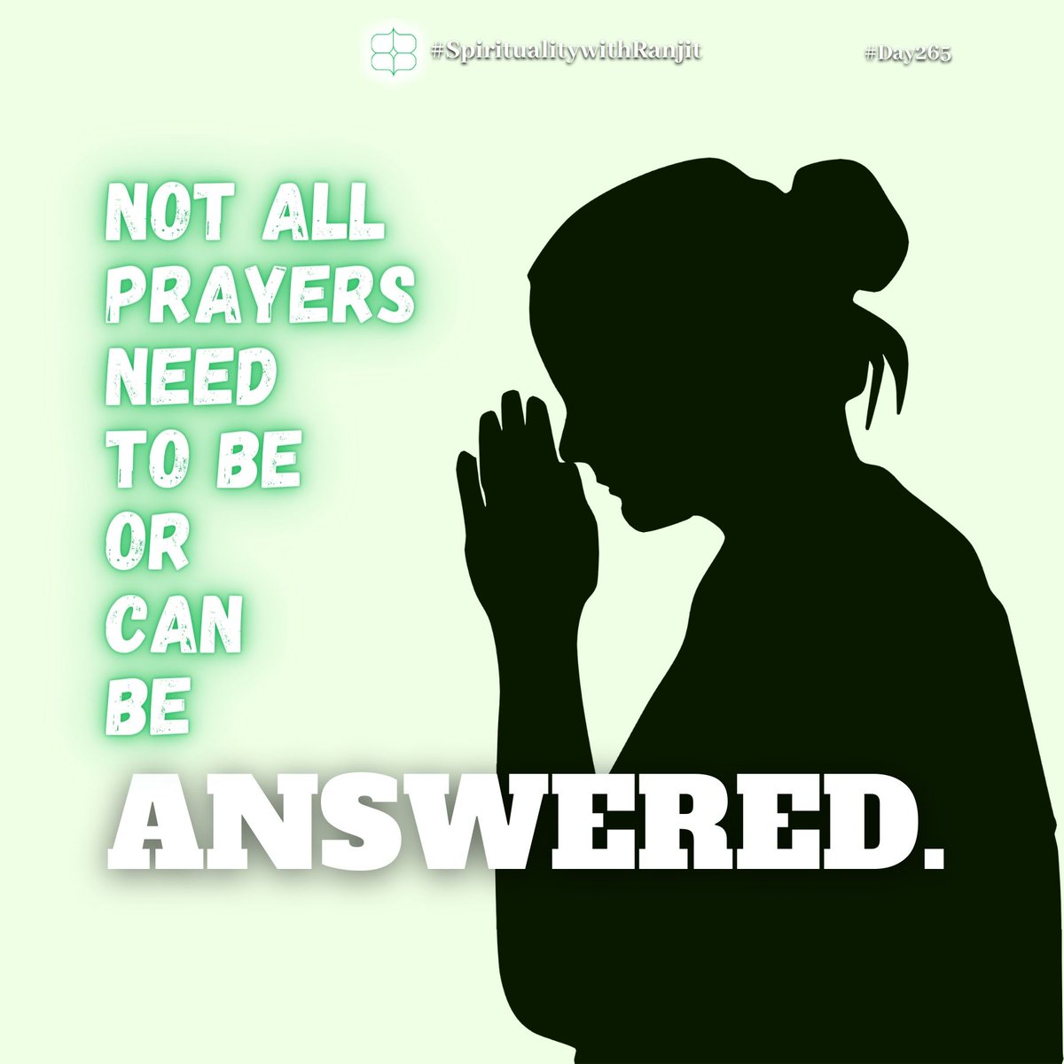spiritualitywr's tweet photo. Read in today’s post about prayers and their validity.
Do read all the messages in this thread! Retweet if you like. (1/5)
#Post265 #SpiritualitywithRanjit #Prayers #Validity #Justification #SelflessPrayers https://t.co/v0MOh7oYli