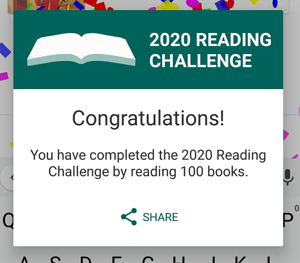 Still got a month to go! #goodreads #readingchallenge #2020readingchallenge